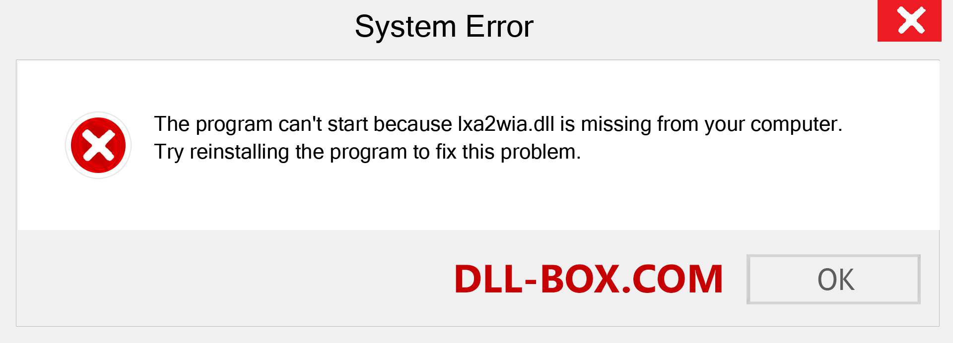  lxa2wia.dll file is missing?. Download for Windows 7, 8, 10 - Fix  lxa2wia dll Missing Error on Windows, photos, images