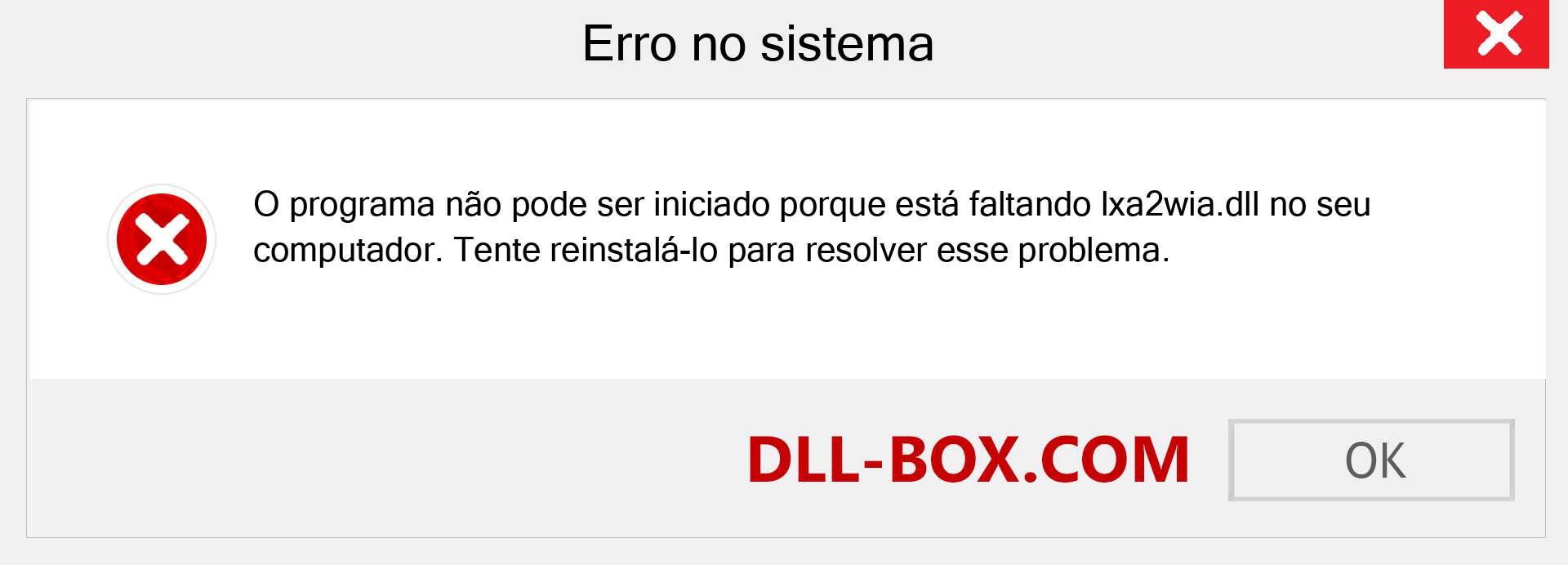 Arquivo lxa2wia.dll ausente ?. Download para Windows 7, 8, 10 - Correção de erro ausente lxa2wia dll no Windows, fotos, imagens